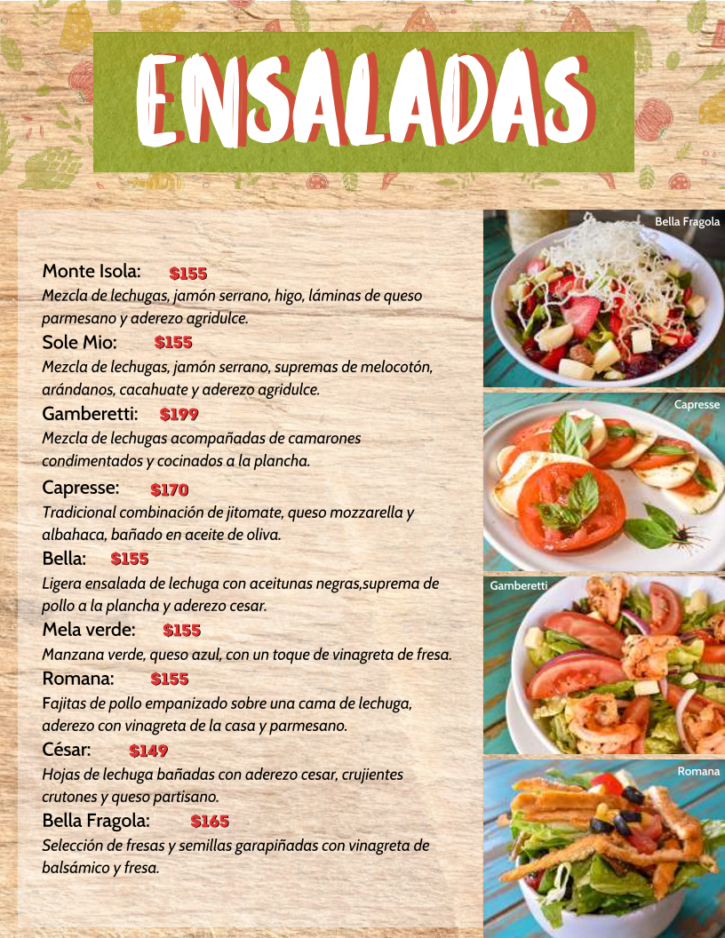 La Bella Pizza Cholula Menu - Image 5
